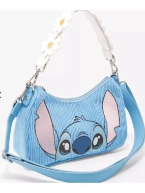 Loungefly Disney Lilo & Stitch Corduroy Daisy Crossbody Bag Shoulder Purse NWT